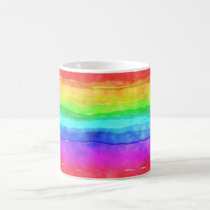 Painted Rainbow Coffee Mug