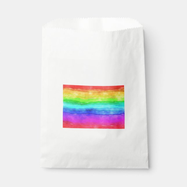 Painted Rainbow Favour Bags (Front)