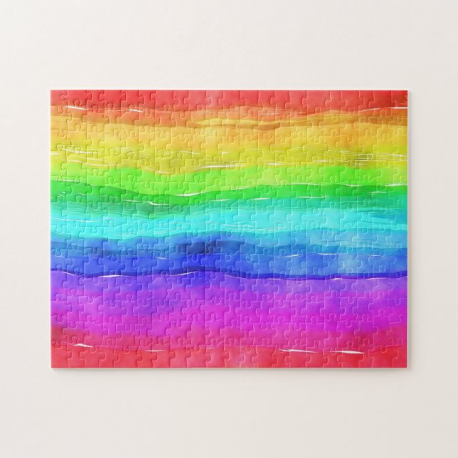 Painted Rainbow Jigsaw Puzzle (Horizontal)