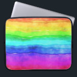 Painted Rainbow Laptop Sleeve<br><div class="desc">This design features a child-like painting of a rainbow in various bright colors. It will put a smile on even the surliest face!</div>