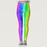 Painted Rainbow Leggings<br><div class="desc">This design features a child-like painting of a rainbow in various bright colors. It will put a smile on even the surliest face!</div>
