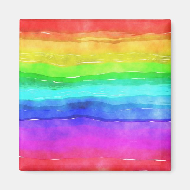 Painted Rainbow Magnet (Front)