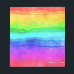 Painted Rainbow Notepad<br><div class="desc">This design features a child-like painting of a rainbow in various bright colors. It will put a smile on even the surliest face!</div>