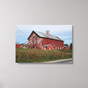 Painted Red Canvas Print