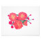 Painted red flowers