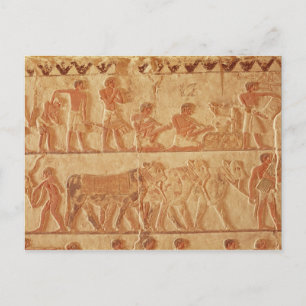 Painted relief depicting postcard