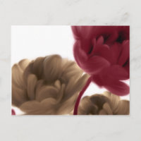 Painted Roses - Burgundy and Burlap