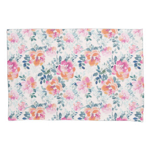 Painted Roses Pattern Pillowcase