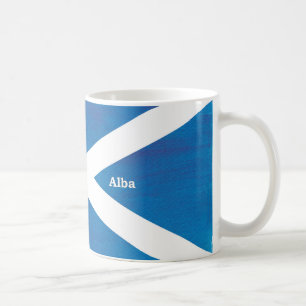 painted Scotland/Alba- Scottish Gaelic (Gàidhlig) Coffee Mug