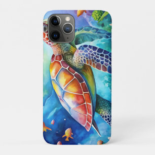 Painted Sea Turtle Case-Mate iPhone Case