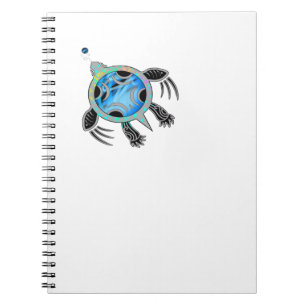 Painted Sea Turtle Spiral Notebook