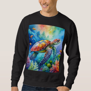 Painted Sea Turtle Sweatshirt