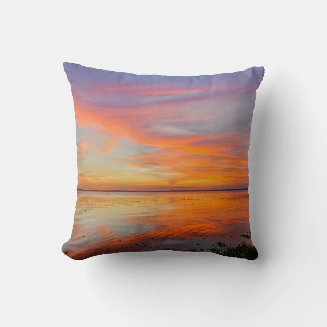 Painted sky throw pillow (Front)