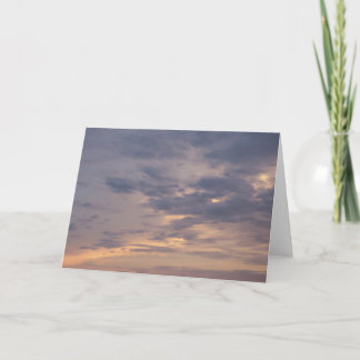 Painted Sky With Change Poem Card