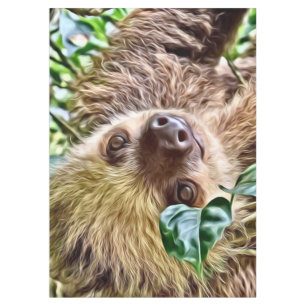 painted Sloth Tablecloth