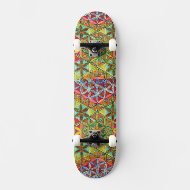 Painted Stars Skateboard (Front)