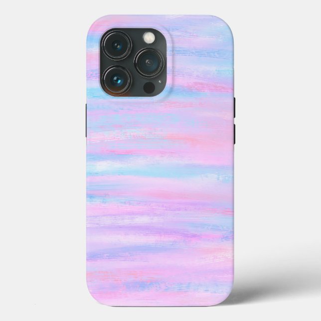 Painted Stripes Turquoise Pink Purple Case-Mate iP Case-Mate iPhone Case (Back)