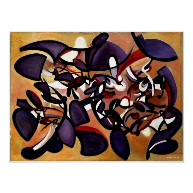 "Painted Study for Silent Formation", Poster (Front)