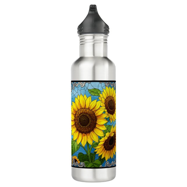 Painted Sunflowers  710 Ml Water Bottle (Right)