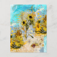 Painted Sunflowers Coaster
