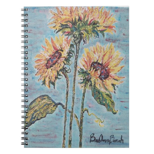 Painted Sunflowers Notebook (Front)