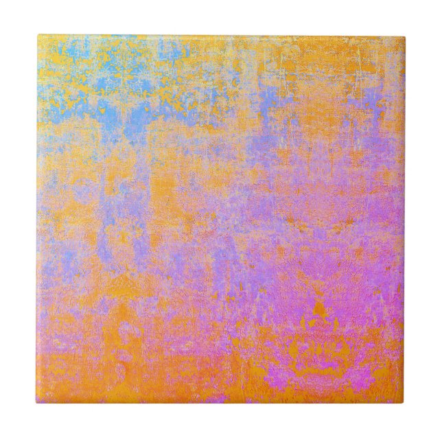 Painted texture ceramic tile (Front)