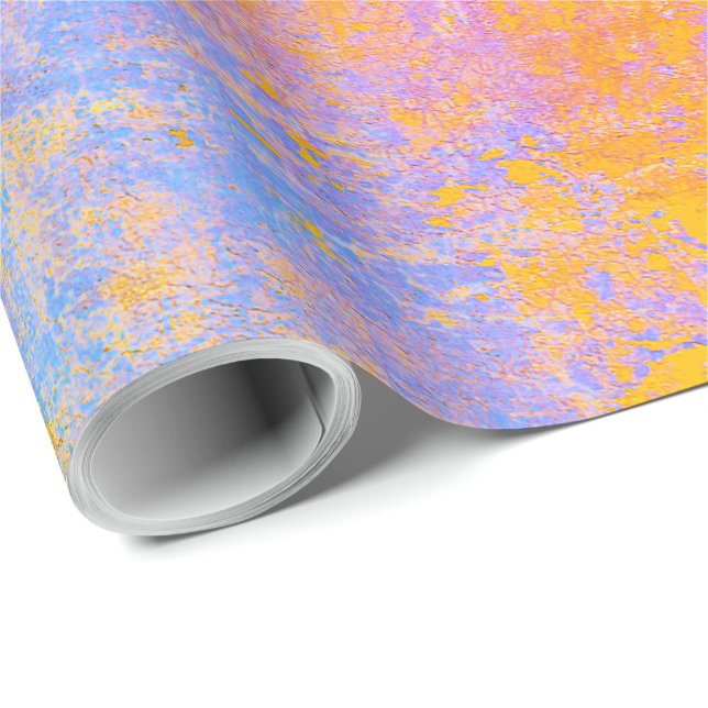 painted texture in sunset colours wrapping paper (Roll Corner)