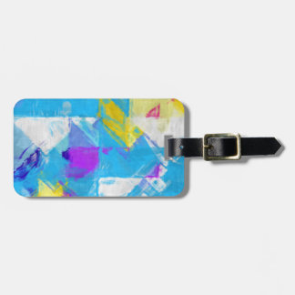 Painted texture luggage tag