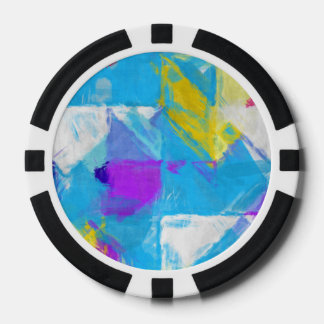Painted texture poker chips