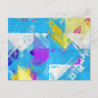 Painted texture postcard