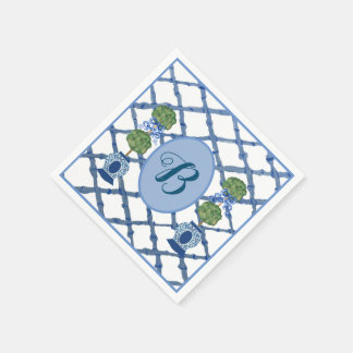 Painted Topiary Chinoiserie Ginger Jars Jar Napkin