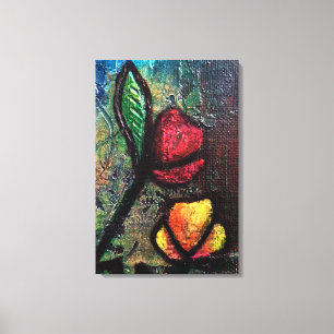 Painted Tulips Canvas Print