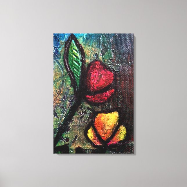 Painted Tulips Canvas Print (Front)