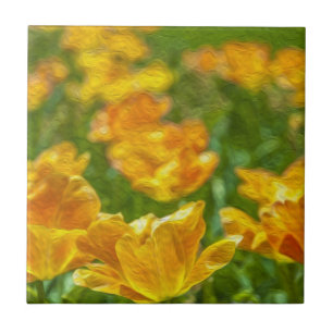 Painted Tulips Tile