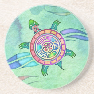 Painted Turtle Sandstone Coaster