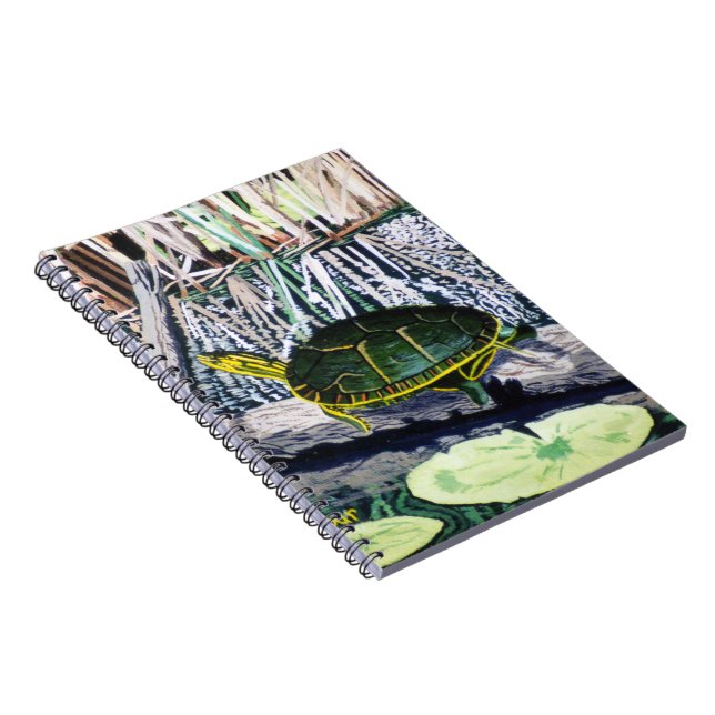 Painted Turtle Spiral Notebook (Right Side)