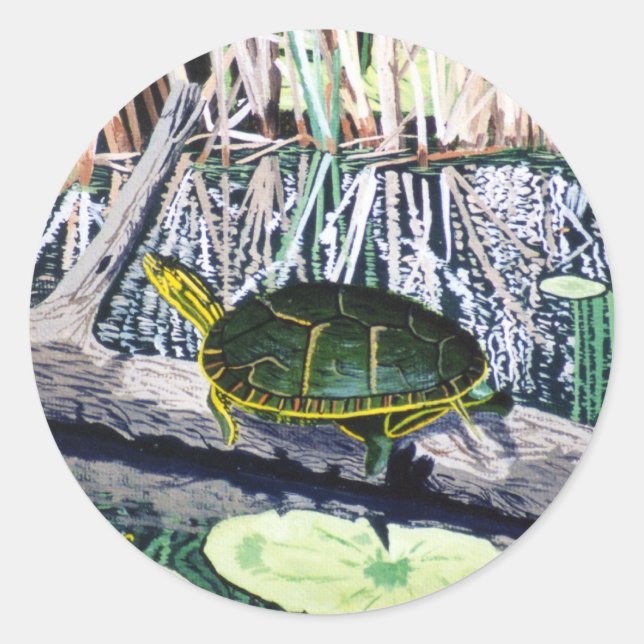 Painted Turtle Sticker (Front)