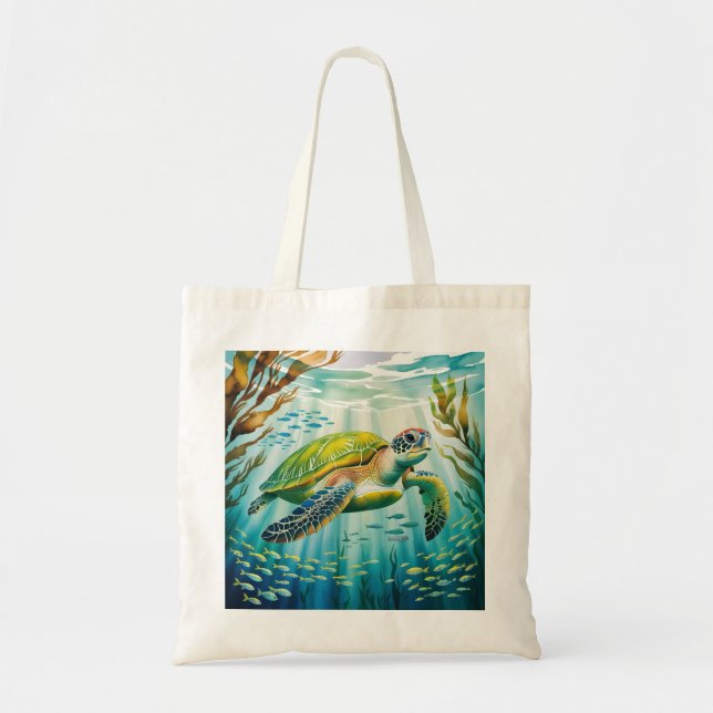 Painted Turtle Tote Bag (Front)