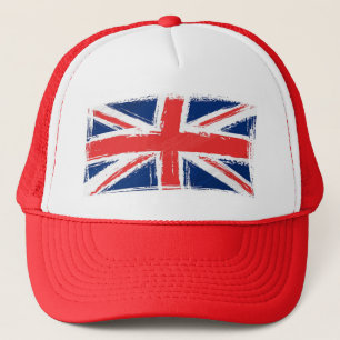 Painted Union Jack Truckers Hat