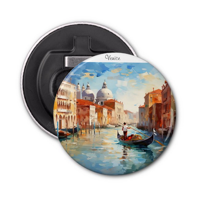 Painted Venice, Italy Bottle Opener (Front)