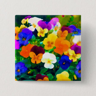 Painted Violets (2012 15 Cm Square Badge