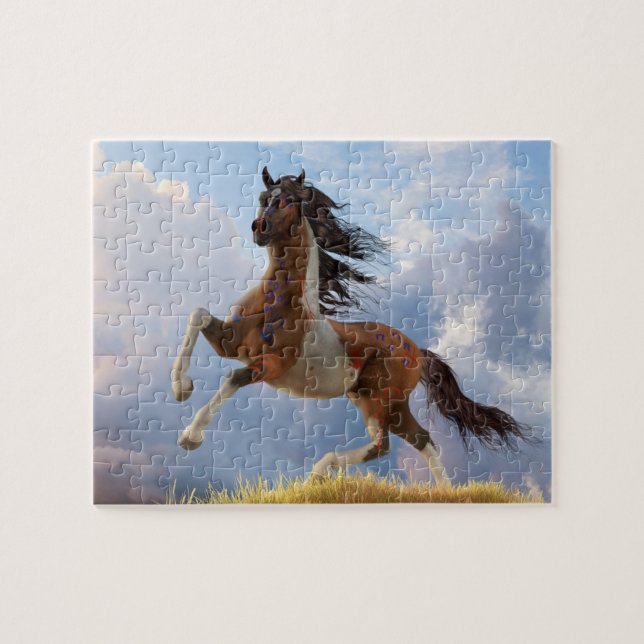 Painted War Horse Jigsaw Puzzle (Horizontal)