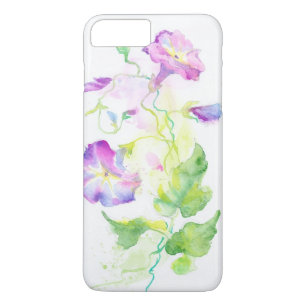 Painted watercolor convolvulus flowers iPhone 8 plus/7 plus case
