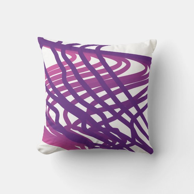 Painted Watercolor Loops Cushion (Front)