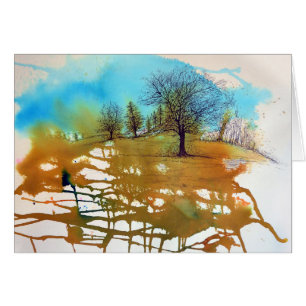 Painted Watercolor Trees