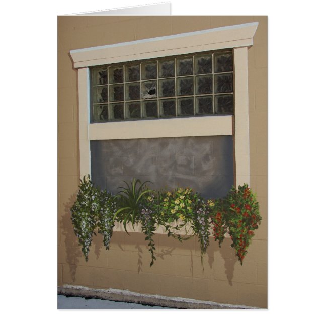 Painted Window Box Broken Window (Front)