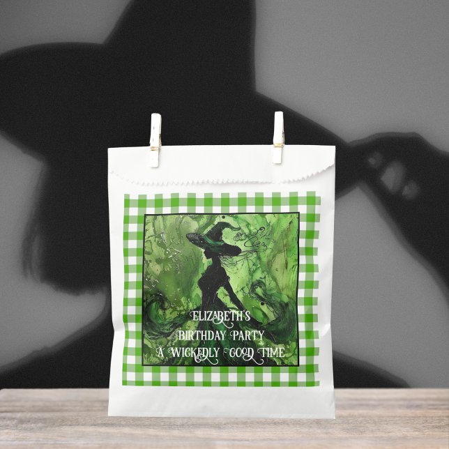 Painted Witch Wickedly Good Time Birthday Party Favour Bags (Creator Uploaded)