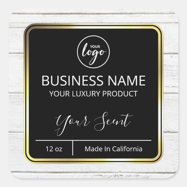Painted Wood White Candle Labels (Front)