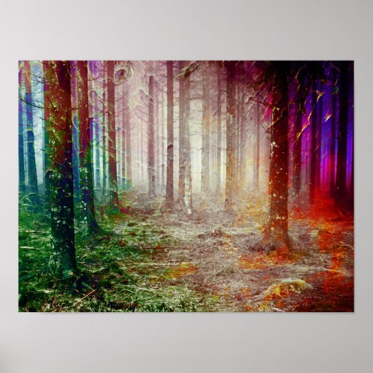 Painted Woods Poster | Zazzle.co.nz