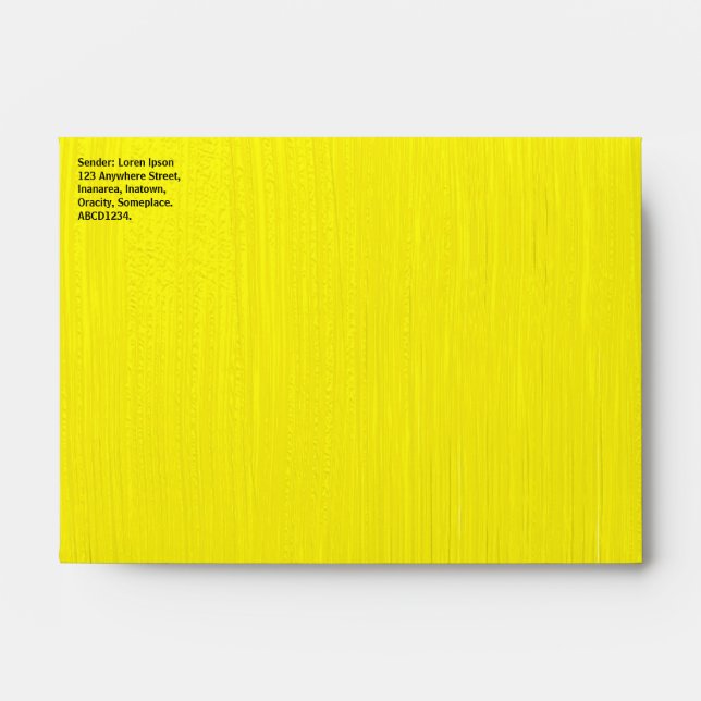 Painted Yellow Envelopes (Front)